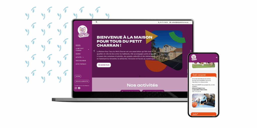 Refonte de site pour la Maison pour tous du Petit Charran à Valence
